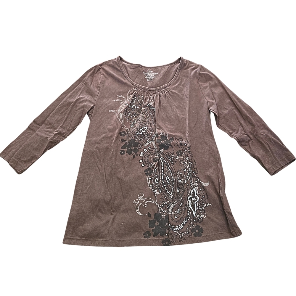 Vintage Faded Glory Top, 3/4 Sleeves, Sz M